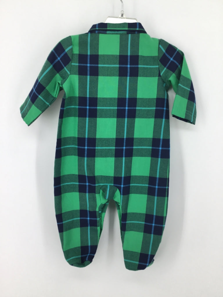 primary Child Size 3-6 Months Green Sleepers