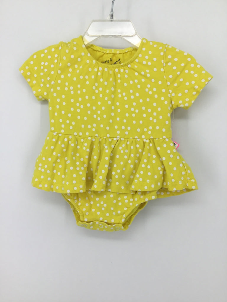 June & January Child Size 6-12 Months Yellow Outfit - girls