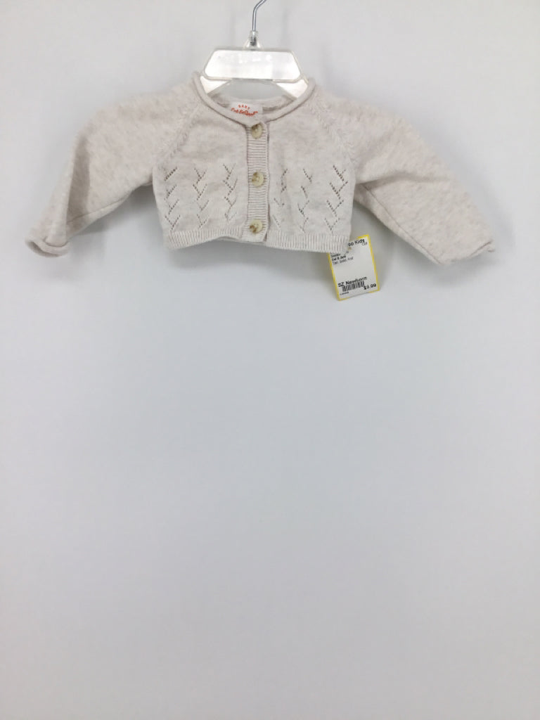 Cat & Jack Child Size Newborn Tan Sweater - girls
