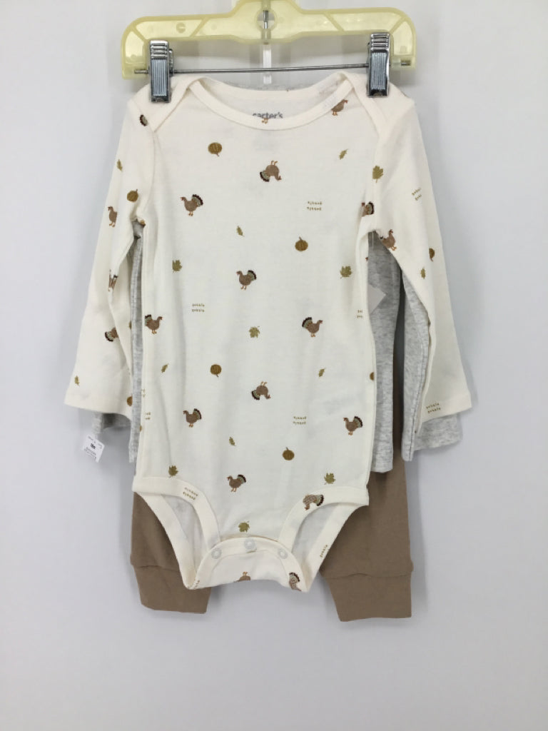 Just One You Made by Carters Child Size 18 Months Tan Thanksgiving Outfit