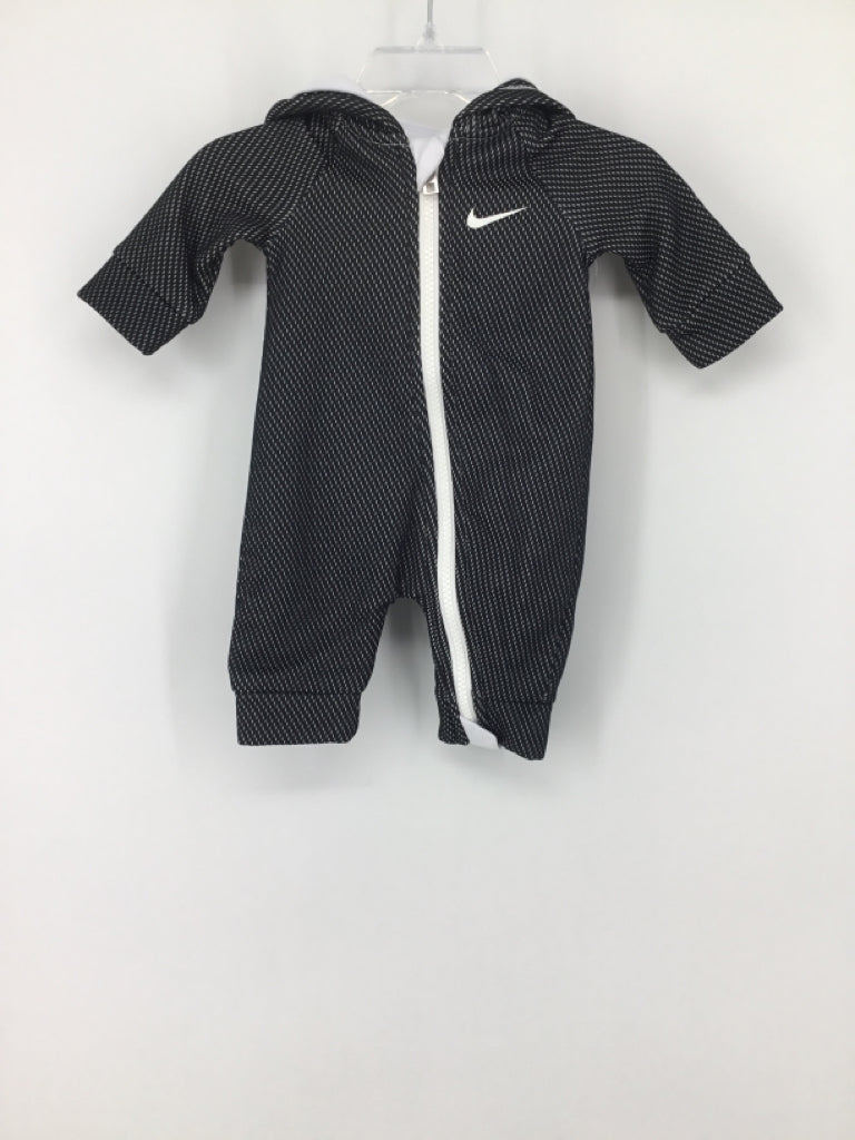 Nike Child Size Newborn Black Print Outfit - boys
