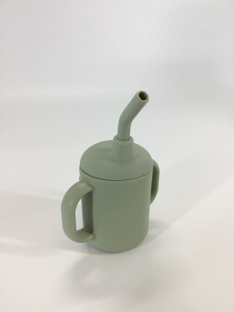 Lalo Green Little Cup 3-in1 Silicone Training Cup w/ Straw - 4oz
