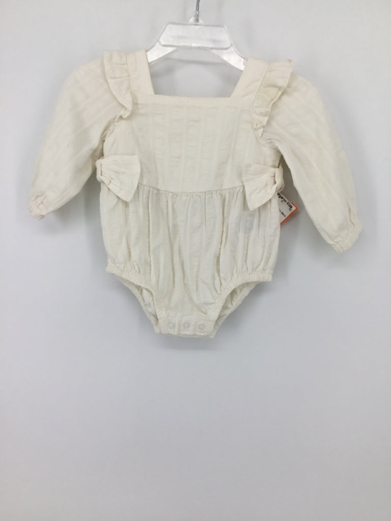 cloud island Child Size 0-3 Months Cream Outfit - girls