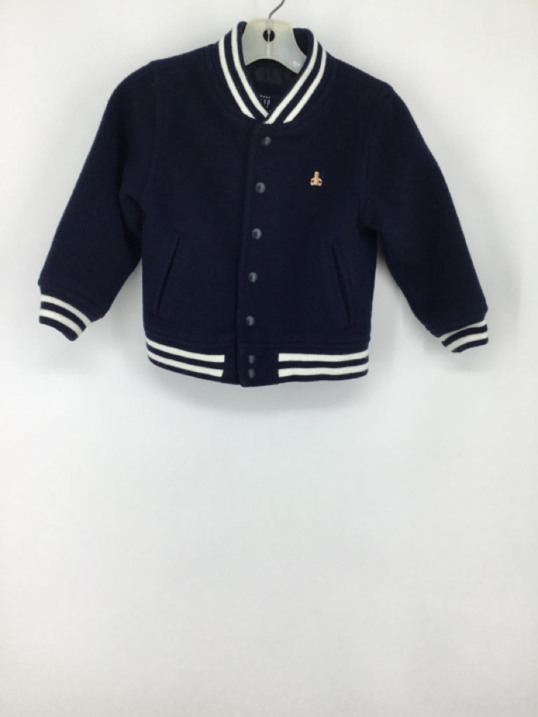 Baby Gap Child Size 3 Navy Solid Jacket - boys