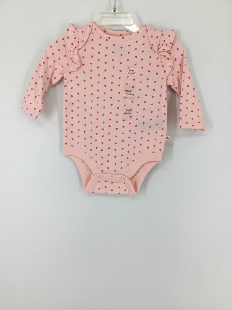 Baby Gap Child Size 3-6 Months Pink Valentine's Day Onesie