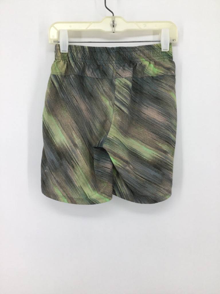 All In Motion Child Size 6 Green Print Shorts - boys