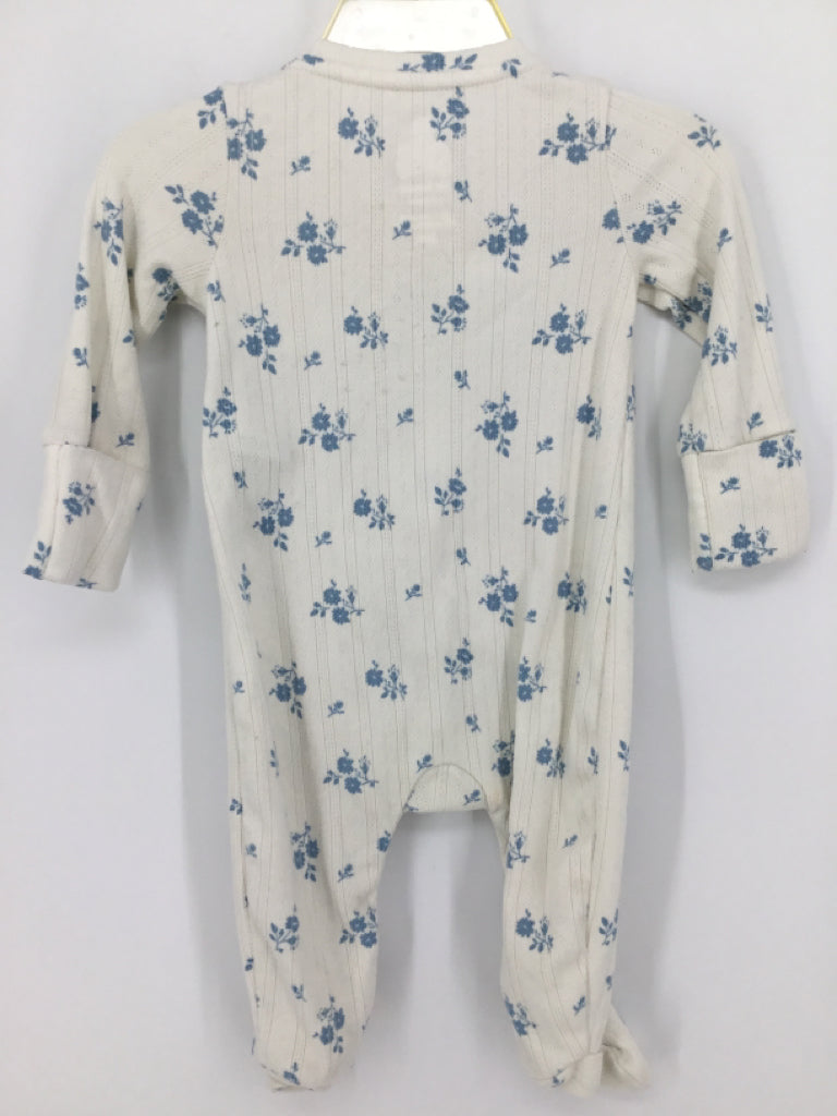 Baby Gap Child Size 0-3 Months Blue Sleepers
