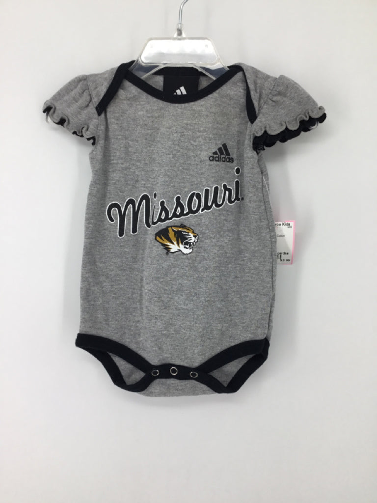 Adidas Child Size 3-6 Months Gray Onesie