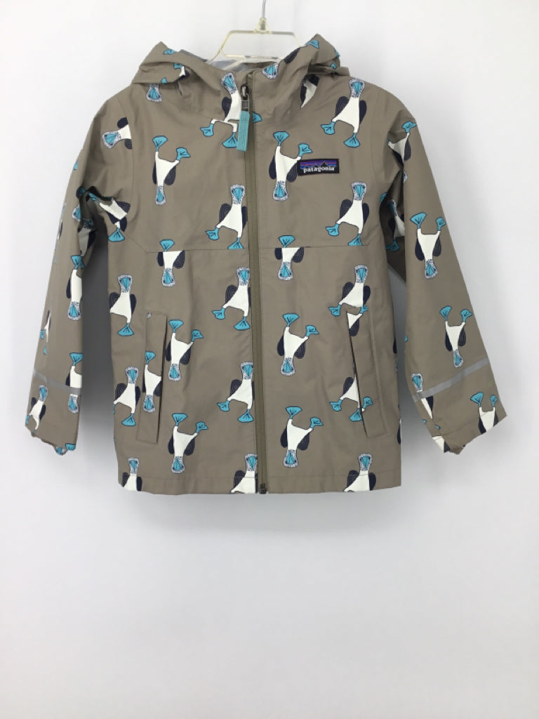 Patagonia Child Size 4 Gray Print Jacket - boys