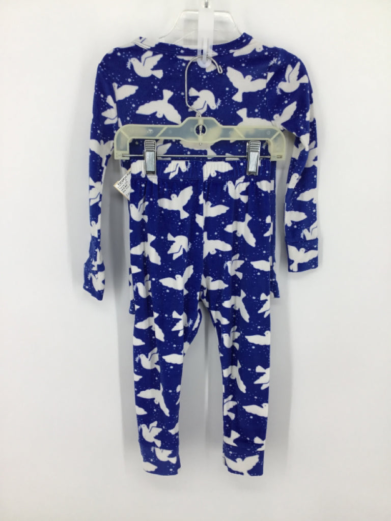 Cat & Jack Child Size 3 Blue Print Pajamas - boys
