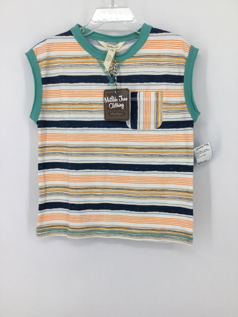Matilda Jane Clothing Child Size 4 Multi-Color Stripe Shirt - boys