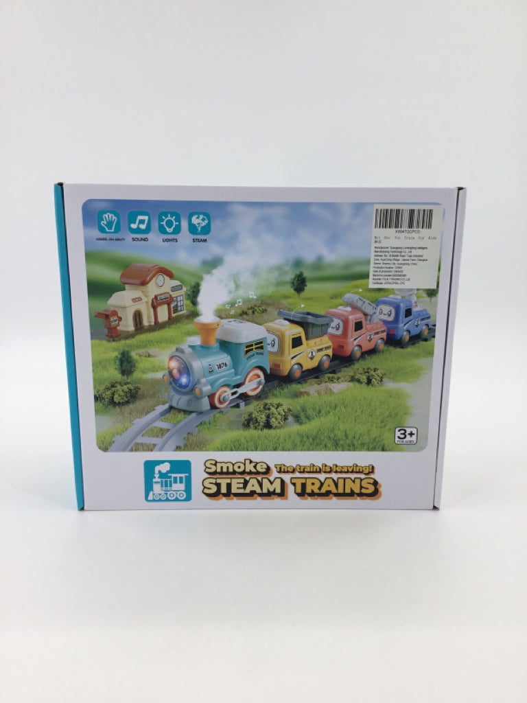 Smoke Steam Trains Electric Toy Train Set