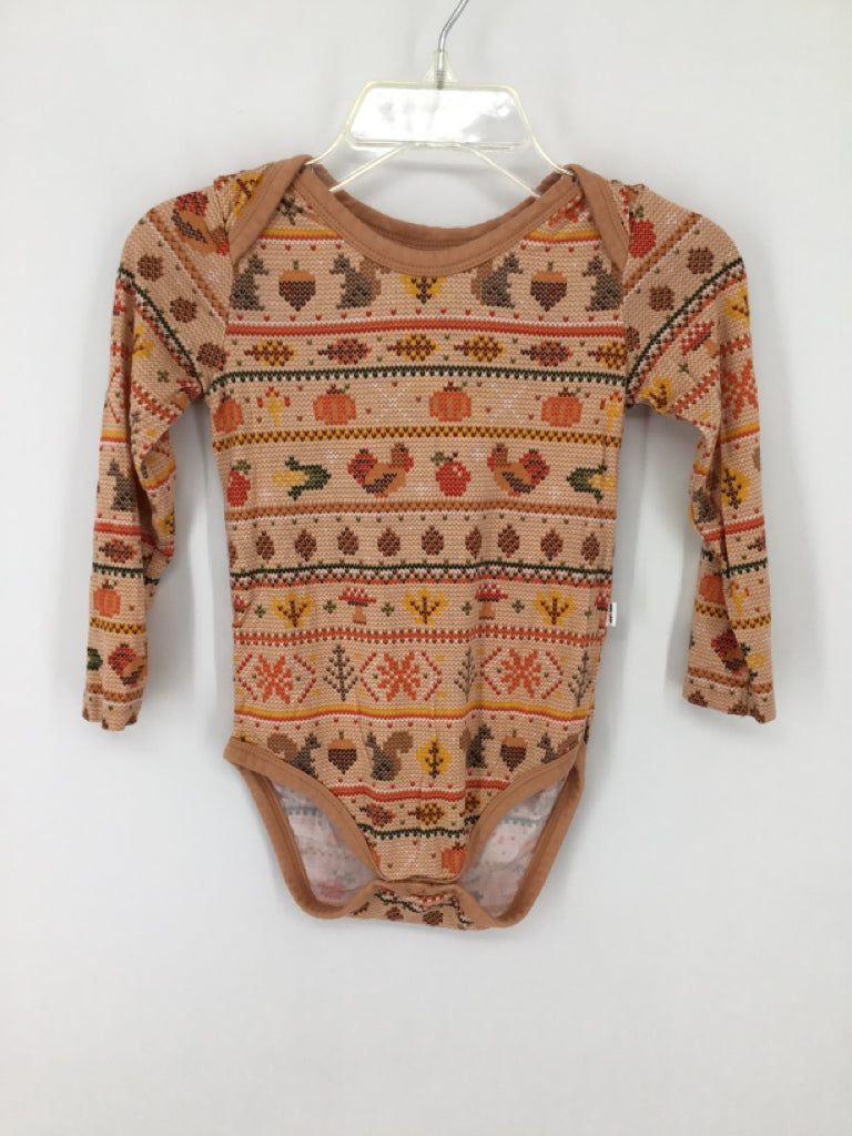 Play by Little Sleepies Child Size 6-12 Months Tan Halloween Onesie