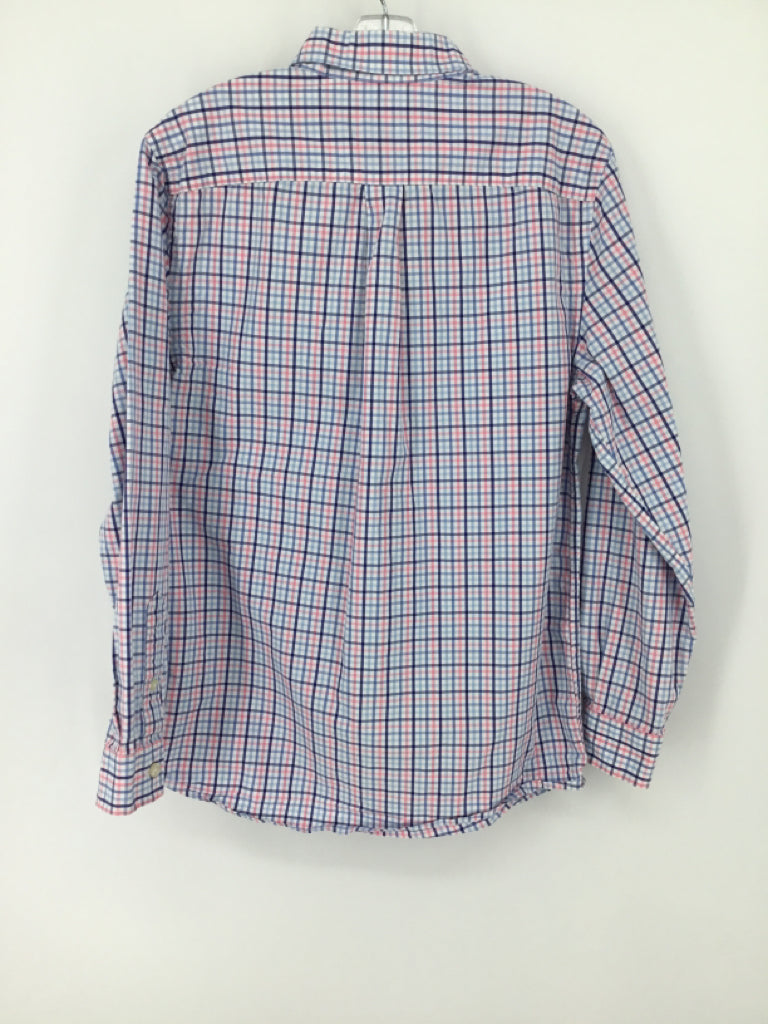 vineyard vines Child Size 12 Multi-Color Gingham Shirt - boys