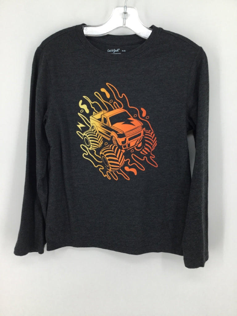 Cat & Jack Child Size 8 Gray screen printed T-shirt - boys