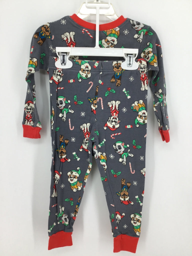 Paw Patrol Child Size 4 Gray Christmas Pajamas