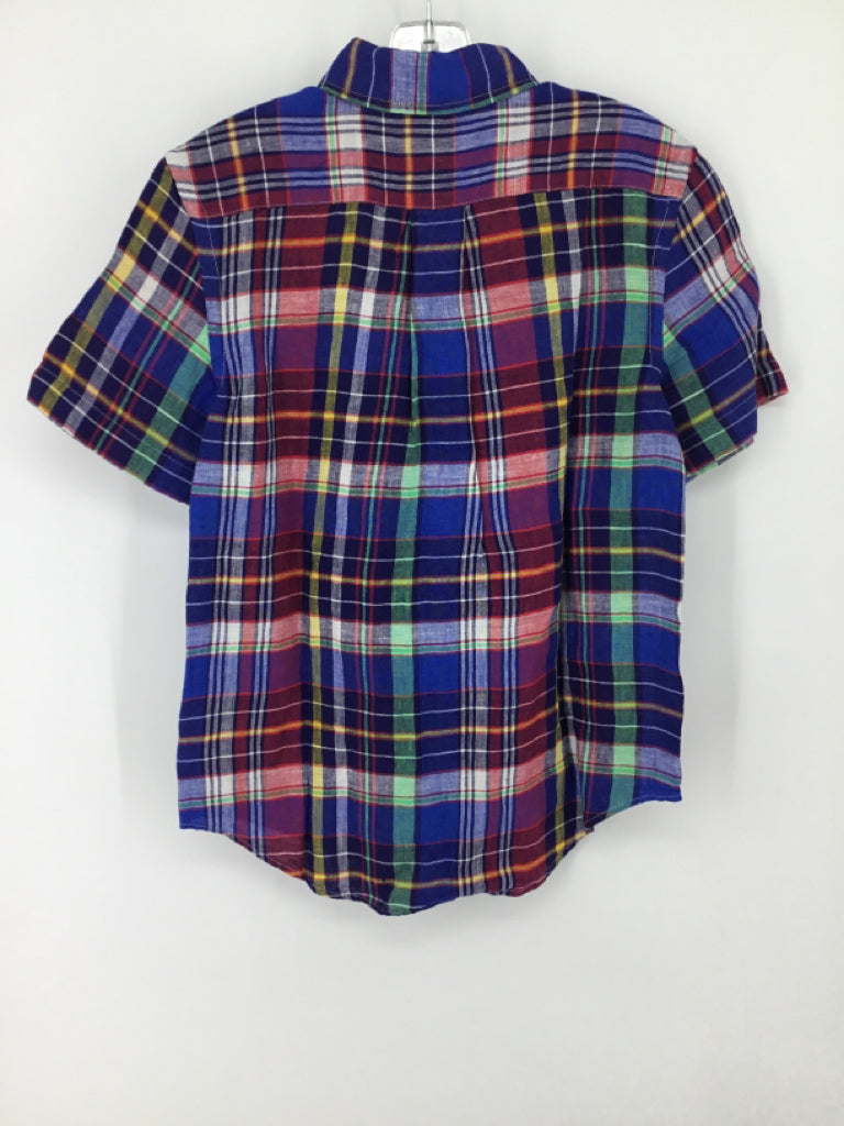 Ralph Lauren Child Size 8 Multi-Color Plaid Shirt - boys