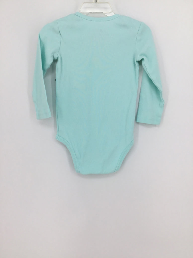 primary Child Size 18-24 Months Blue Onesie