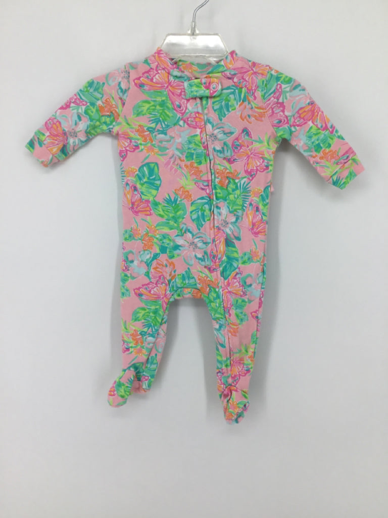 Lilly Pulitzer + Pottery Barn Kids Child Size 0-3 Months Pink Sleepers
