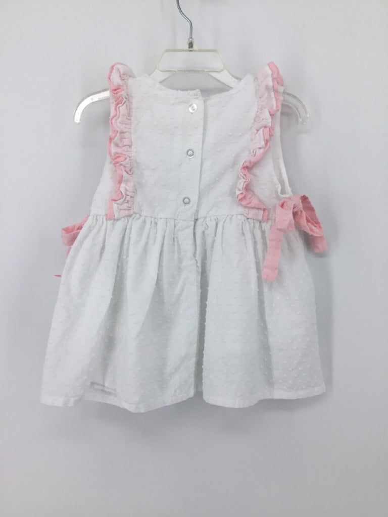 Stitchy Fish Child Size 18 Months White Dress - girls