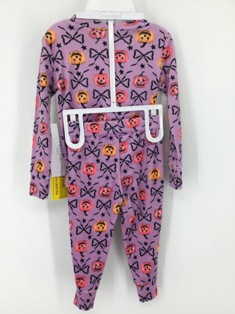 Tahari Child Size 12 Months Purple Halloween Pajamas & Hadband