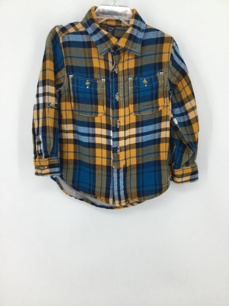 Baby Gap Child Size 4 Multi-Color Plaid Shirt - boys