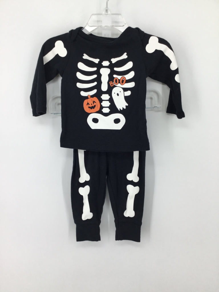 Child of Mine Child Size 3-6 Months Black Halloween Pajamas