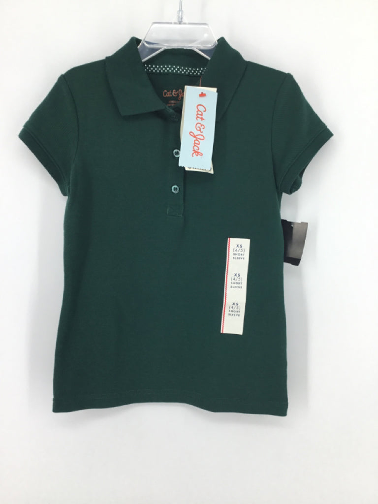 Cat & Jack Child Size 4 Green Shirt - girls