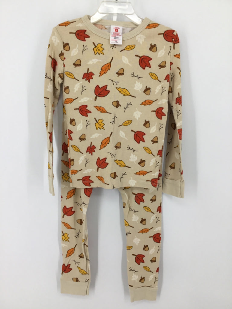 brandless Child Size 6 Tan Print Pajamas - boys