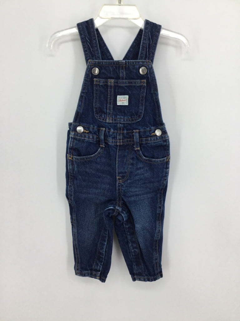 Old Navy Child Size 6-12 Months Blue Solid Overalls - boys