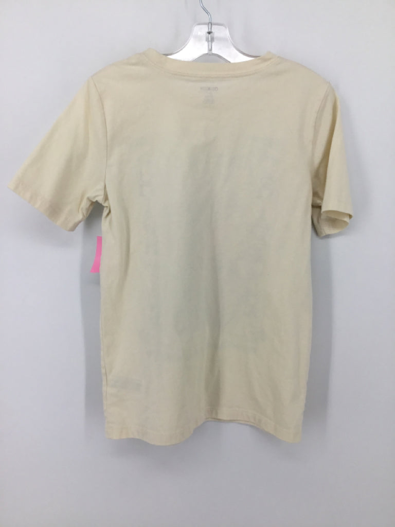 OshKosh B'gosh Child Size 12 Cream screen printed T-shirt - boys