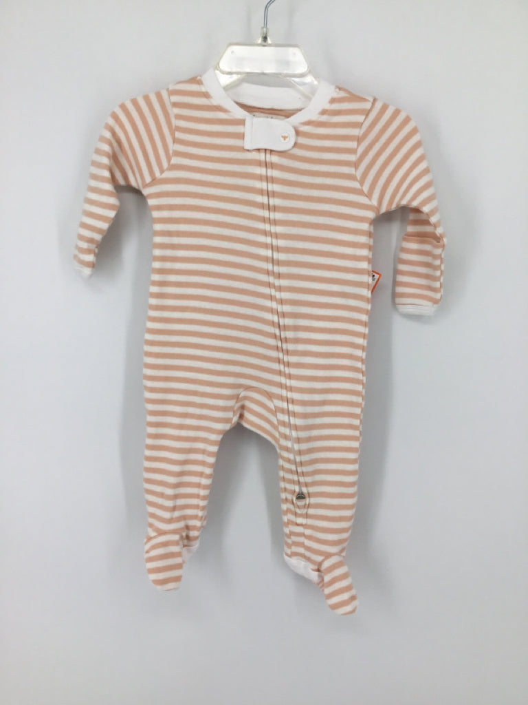 Burt's Bees Baby Child Size 0-3 Months Pink Sleepers
