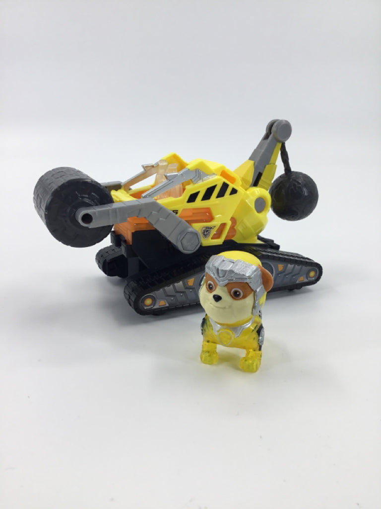 Paw Patrol Rubble Bull Dozer Vehicle & Figure