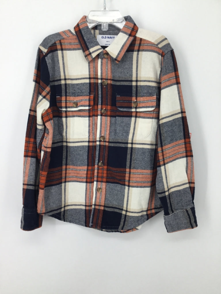 Old Navy Child Size 6 Multi-Color Plaid Shirt - boys