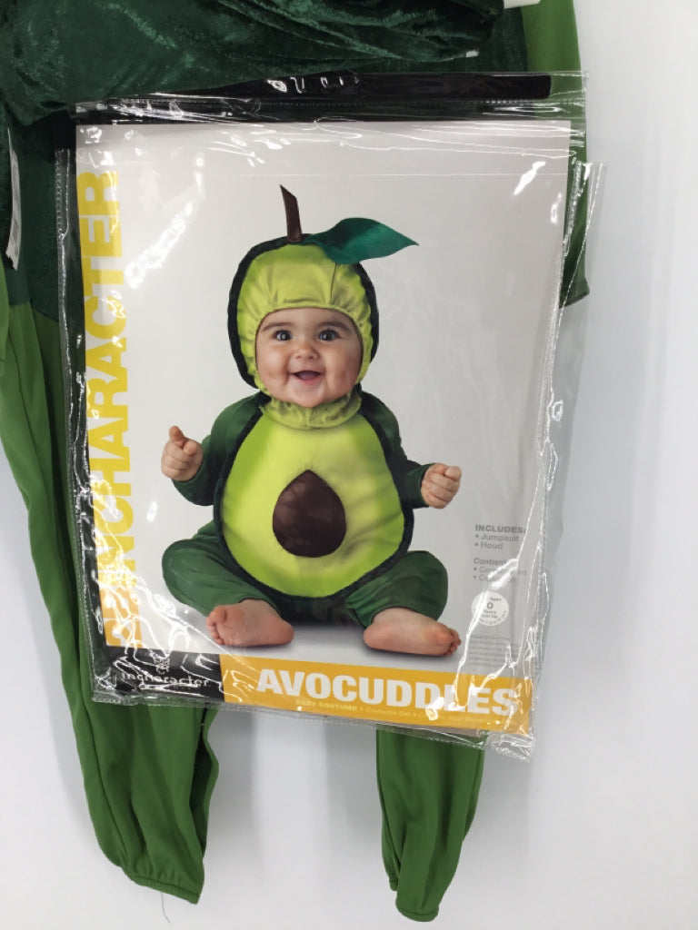 In Character Child Size Newborn Green Avocuddles Halloween Costume