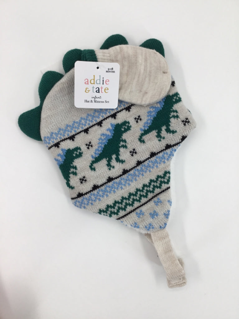 Addie & Tate Child Size 9-18 months Green Animals Hats - boys