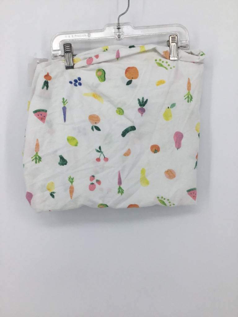 cloud island White Print Crib Sheet