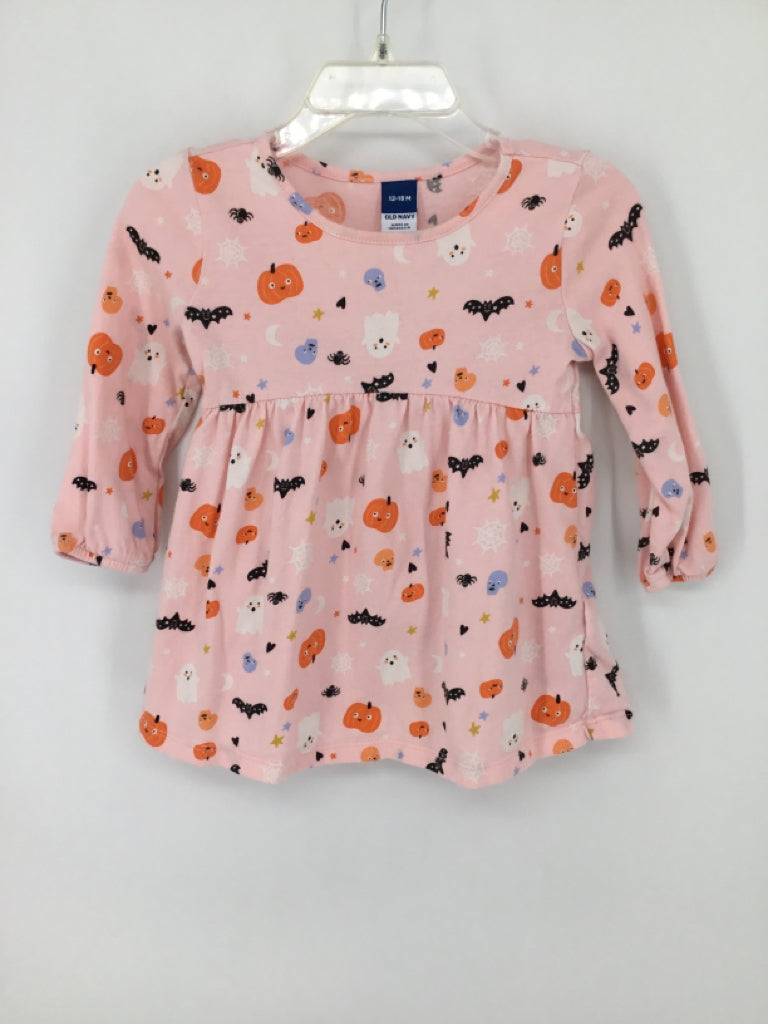 Old Navy Child Size 12-18 Months Pink Halloween Dress