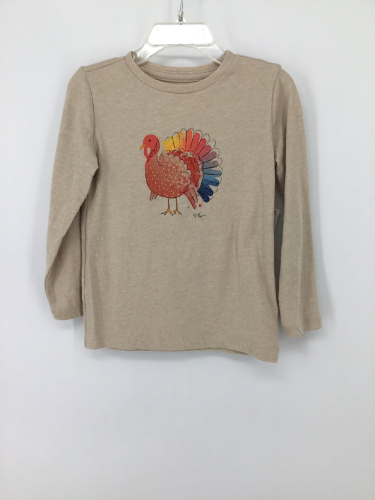 Crewcuts Child Size 2 Tan Thanksgiving T-Shirt