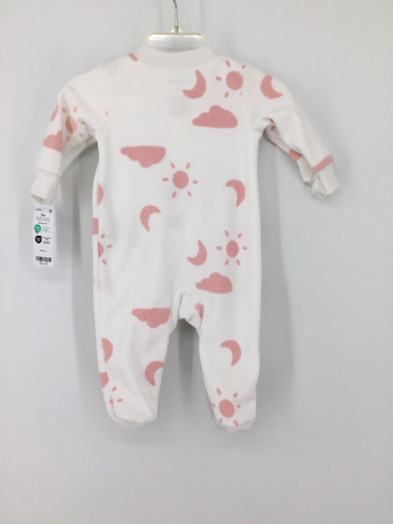 Carter's Child Size 3 Months White Sleepers