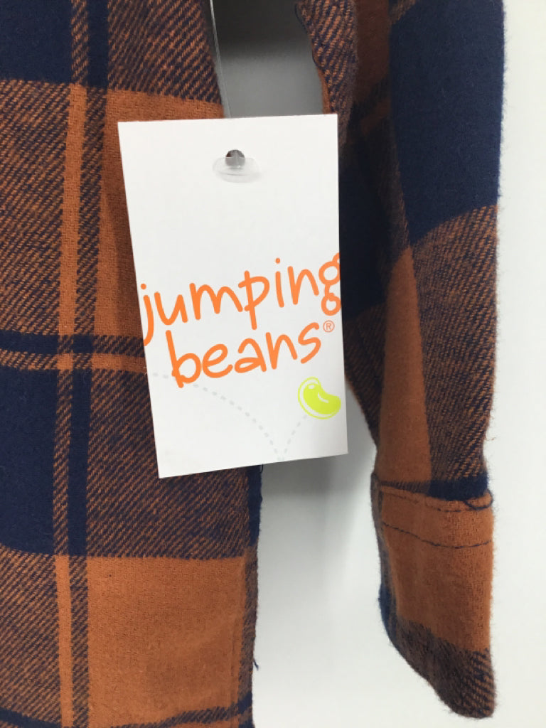 jumping beans Child Size 18 Months Navy Plaid Shirt - boys