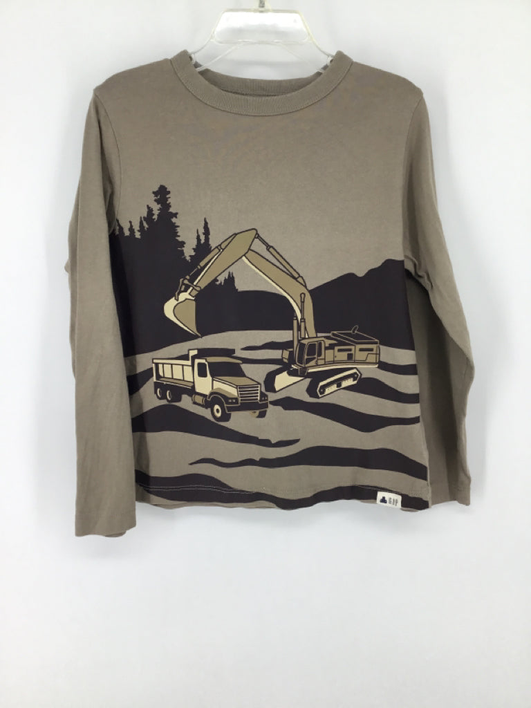 Gap Child Size 5 Brown screen printed T-shirt - boys