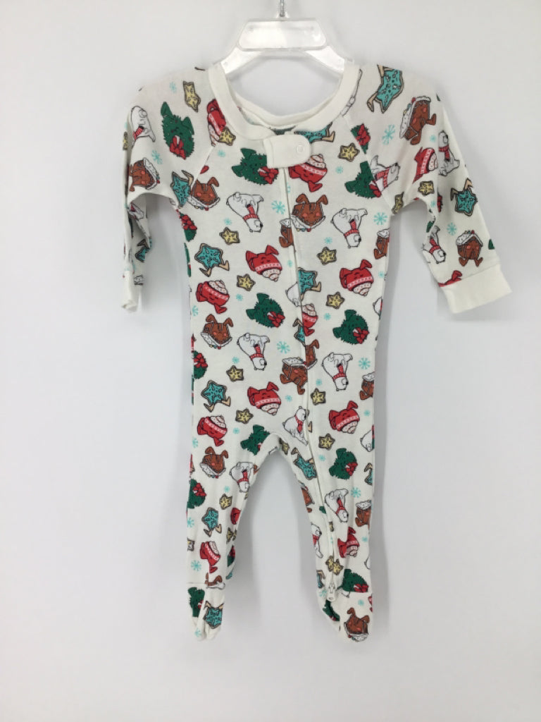 Wonder Shop Child Size 3-6 Months White Christmas Sleeper