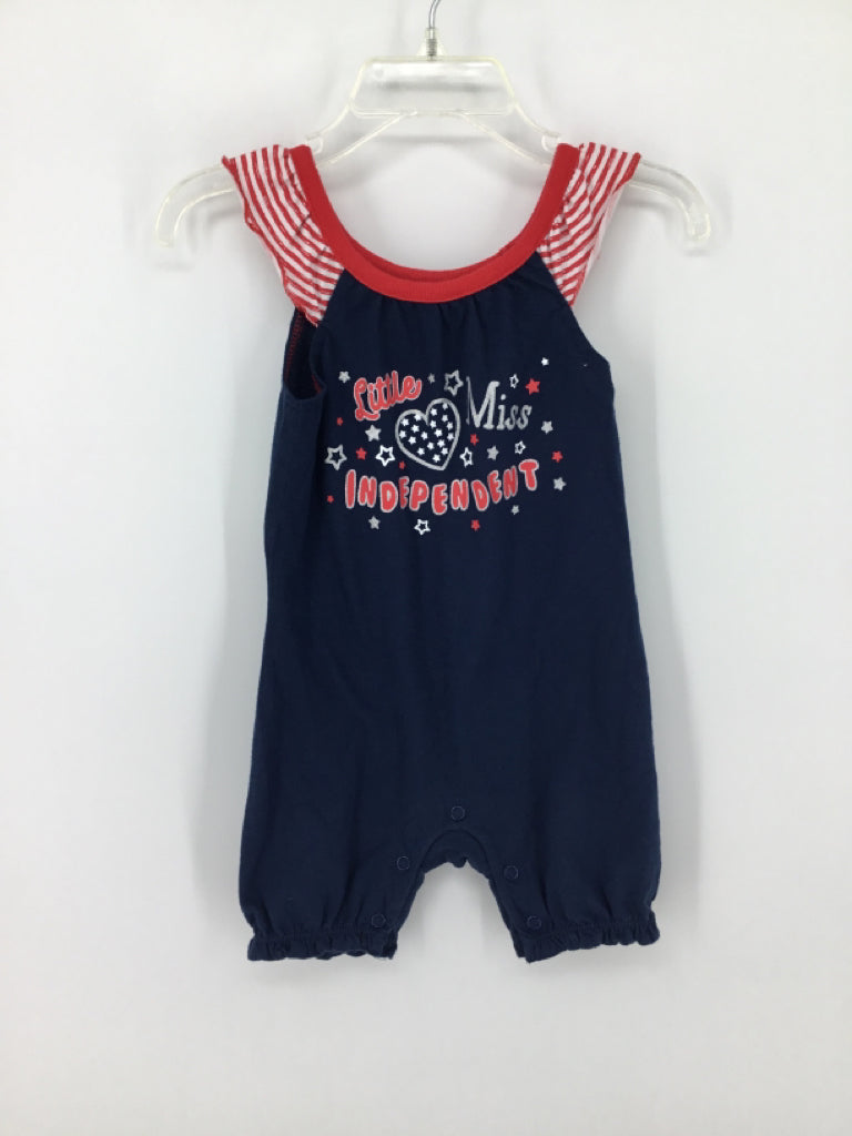 Celebrate! Child Size 6-9 Months Navy Stars & Stripes Outfit
