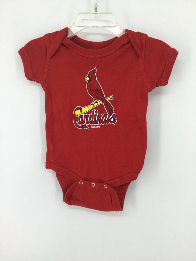 Outer Stuff Child Size 0-3 Months Red Onesie