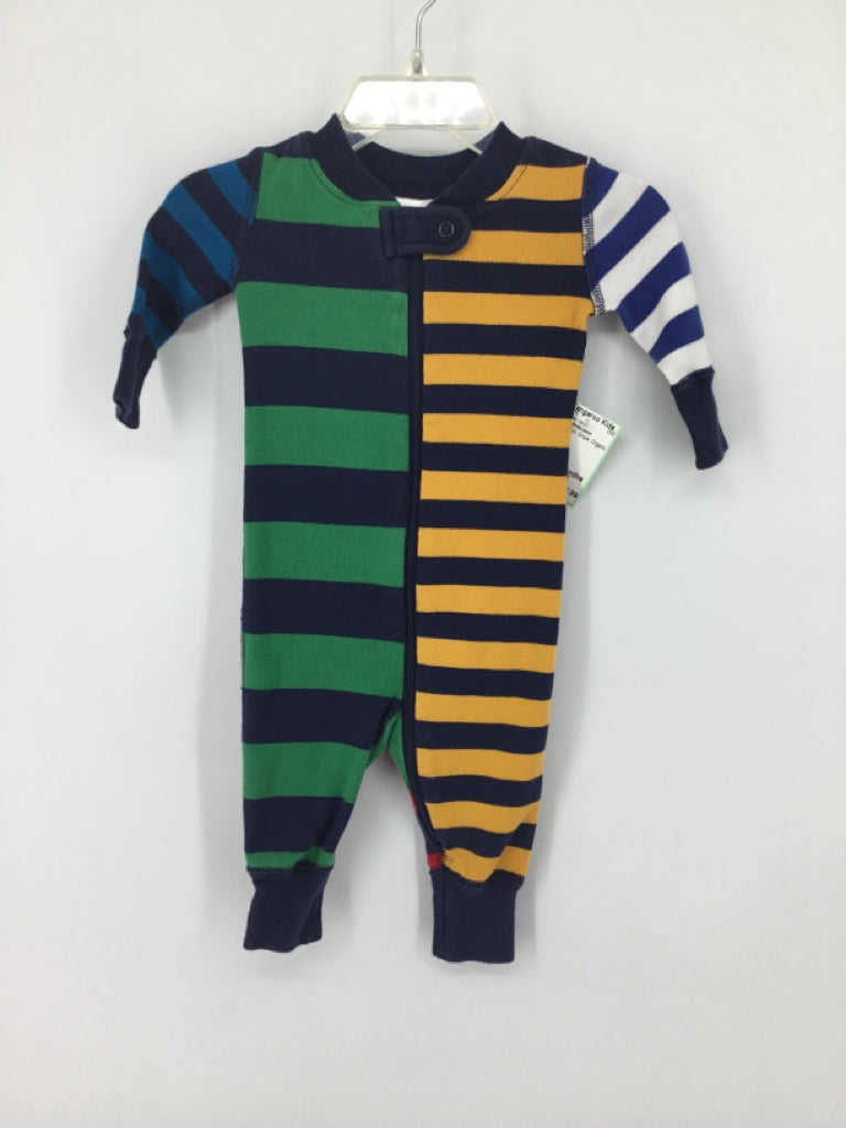 Hanna Andersson Child Size 0-3 Months Multi-Color Stripe Pajamas - boys