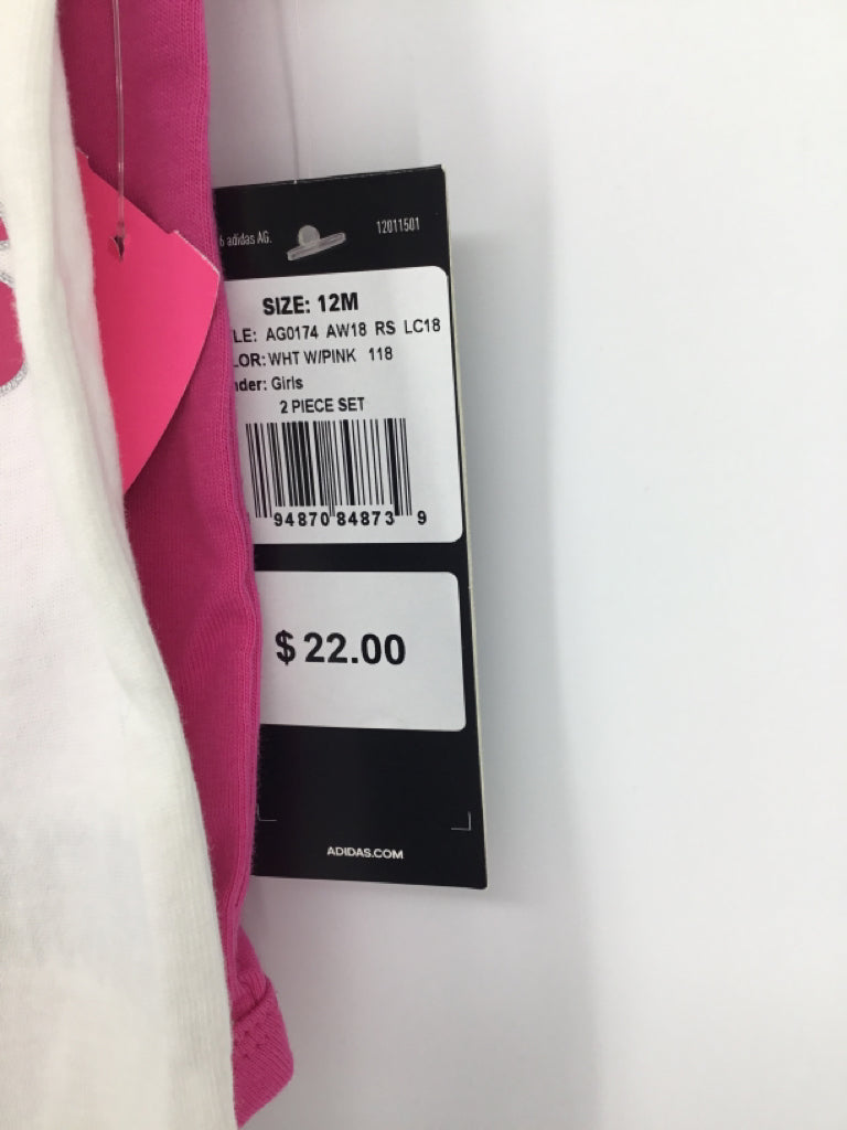 Adidas Child Size 12 Months White Onesie