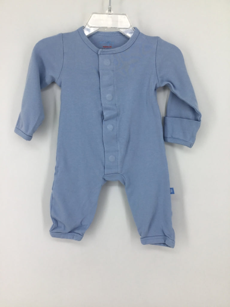 Simply by Magnetic Me Child Size 0-3 Months Blue Solid Pajamas - boys