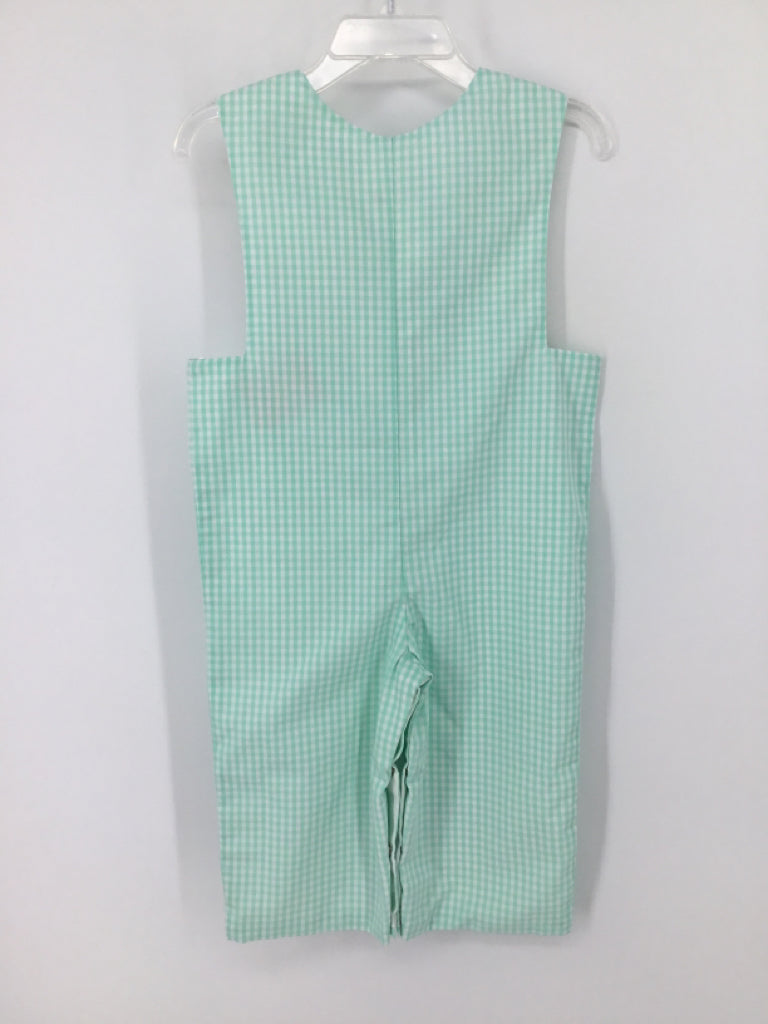 Stitchy Fish Child Size 12 Months Green smocked Outfit - boys