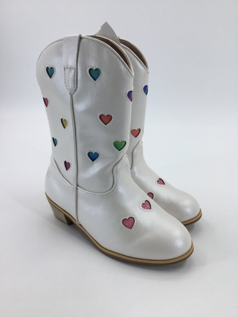 Lola & the Boys Child Size 3 Youth White Boots
